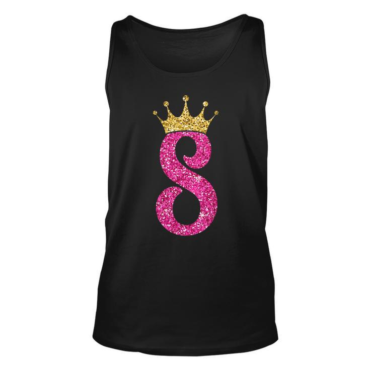 8 Year Old Gifts 8Th Birthday Girl Golden Crown Party  Unisex Tank Top