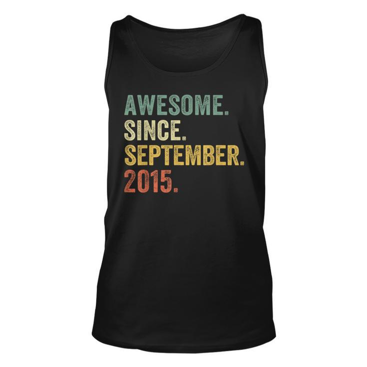 8 Years Old 8Th Birthday Awesome Since September 2015 Tank Top