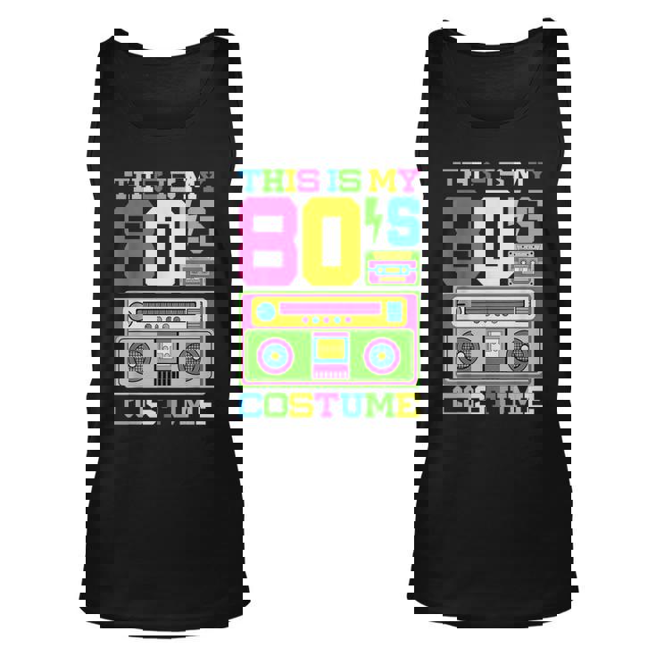 80S Costume 1980S Theme Party Eighties Styles Fashion Outfit 80S Vintage Tank Top