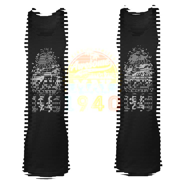 83 Year Old Awesome Since May 1940 83Rd Birthday Unisex Tank Top