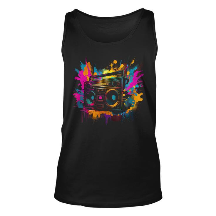 90S 80S Theme Party Outfit Tape Recorder Tank Top