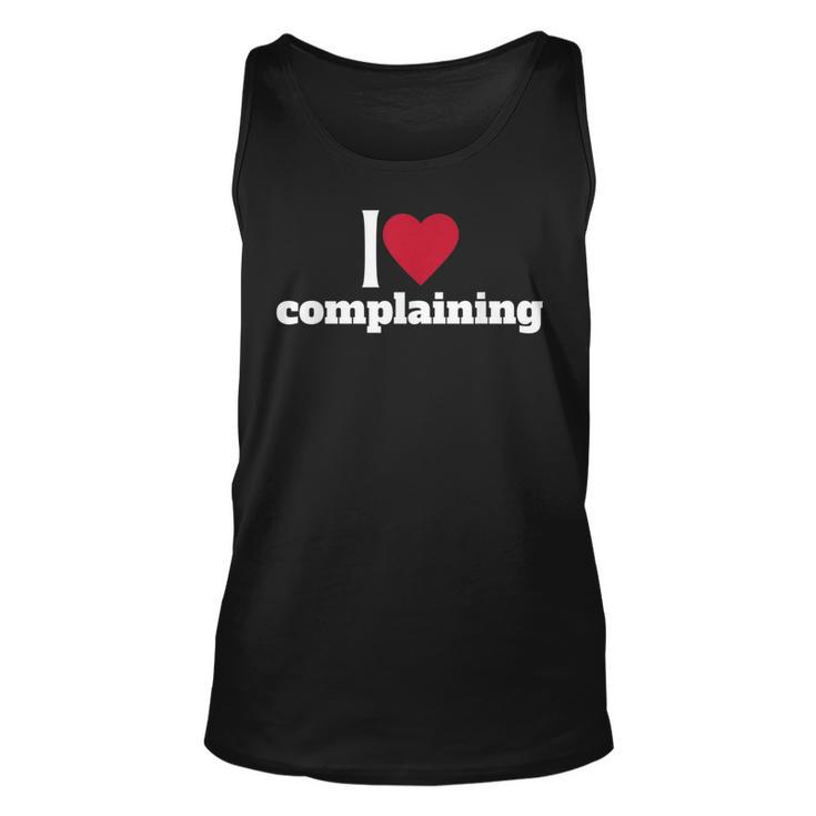 90S Aesthetic I Heart Complaining I Love To Complain Y2k  Unisex Tank Top