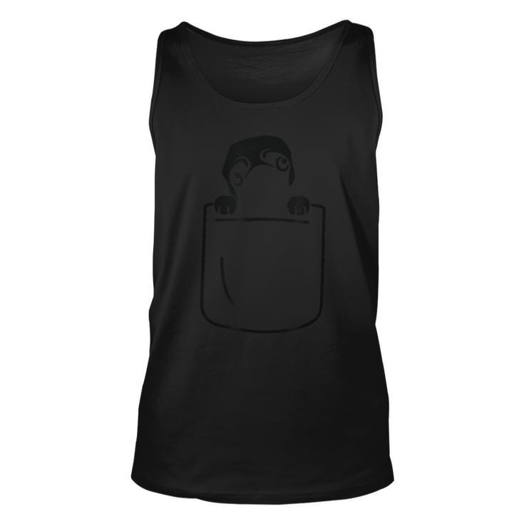 Adorable Pug Dog Puppy Funny Cute Pocket Styl Unisex Tank Top
