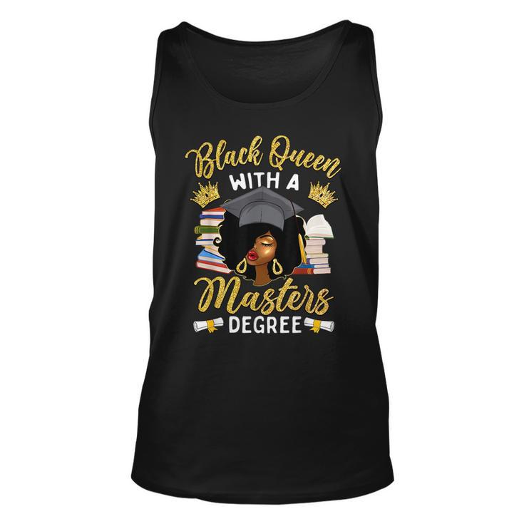 Afro Black Queen With A Masters Degree Graduation  Unisex Tank Top