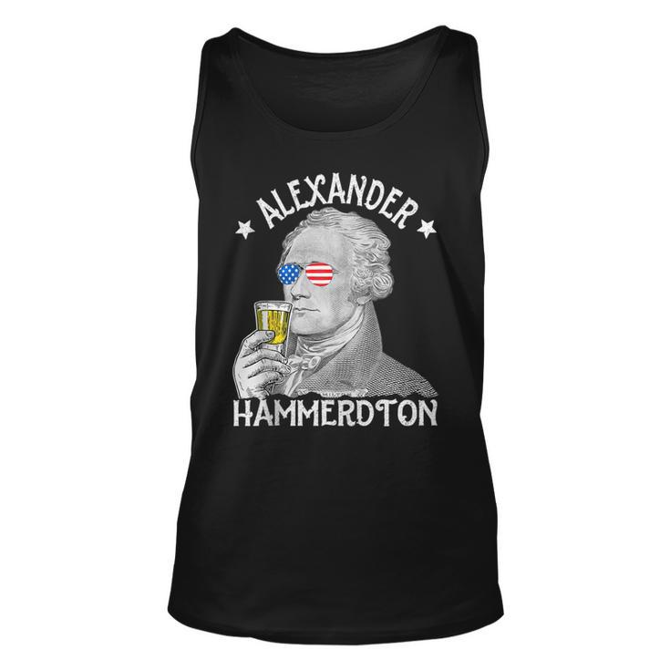 Alexander Hammerdton Funny 4Th Of July Drinking Hamilton  Unisex Tank Top