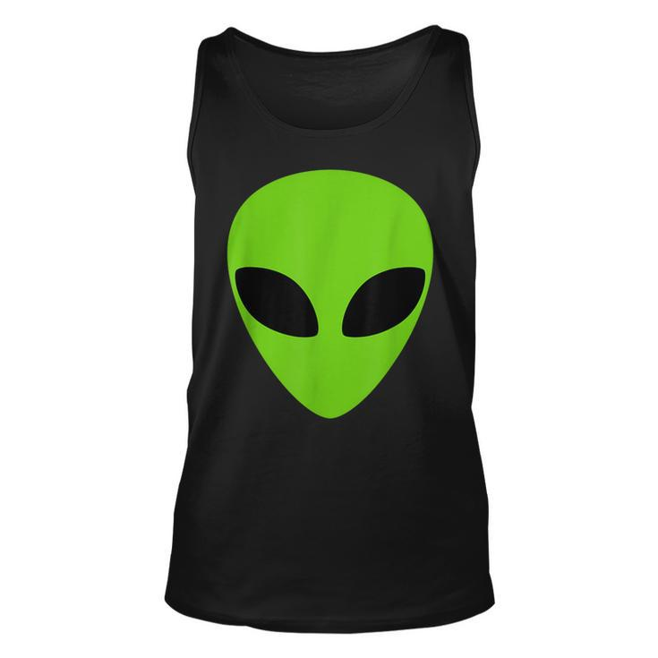 Alien Head Weird Halloween Space Ufo Green Extraterrestrial Tank Top