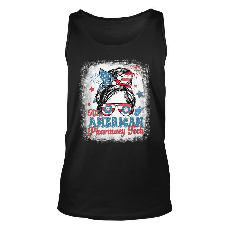 All American Pharmacy Tech Patriotic Usa Flag 4Th Of July  Unisex Tank Top