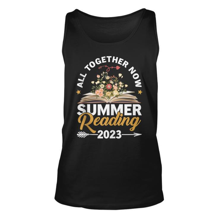 All Together Now Summer Reading 2023 Library Books Vacation Unisex Tank Top