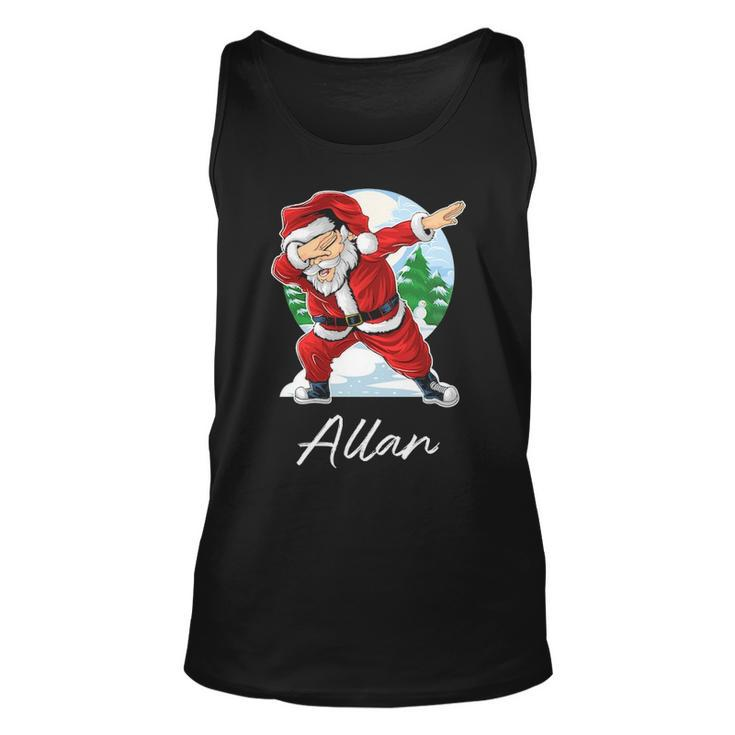 Allan Name Gift Santa Allan Unisex Tank Top