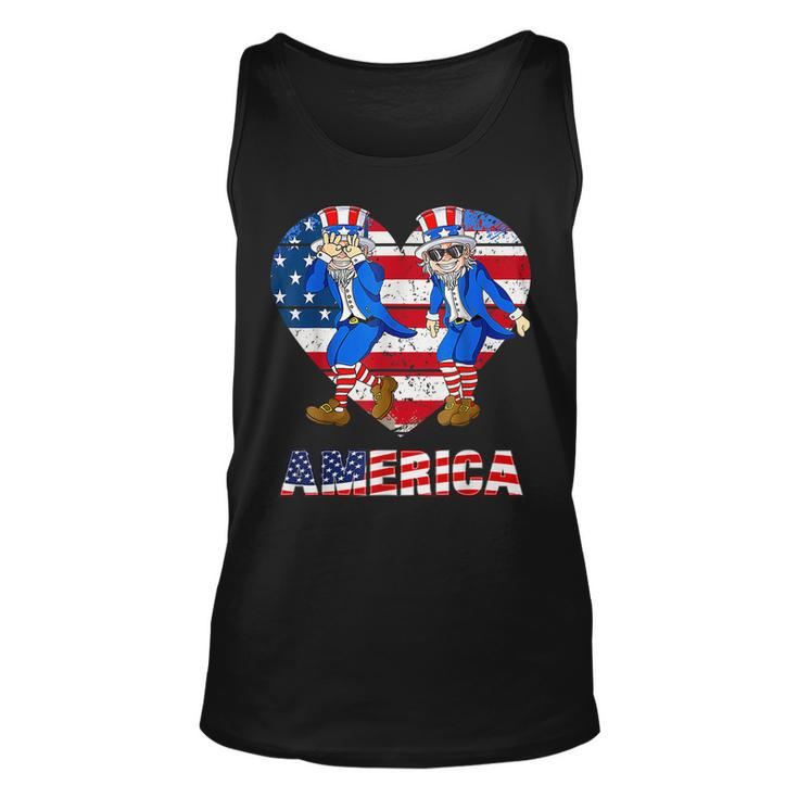 America Uncle Sam Griddy Dance Funny 4Th Of July Unisex Tank Top