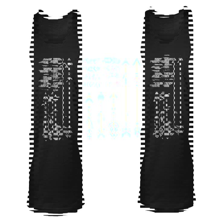 American Flag Native Tribe Feather Pride Unisex Tank Top