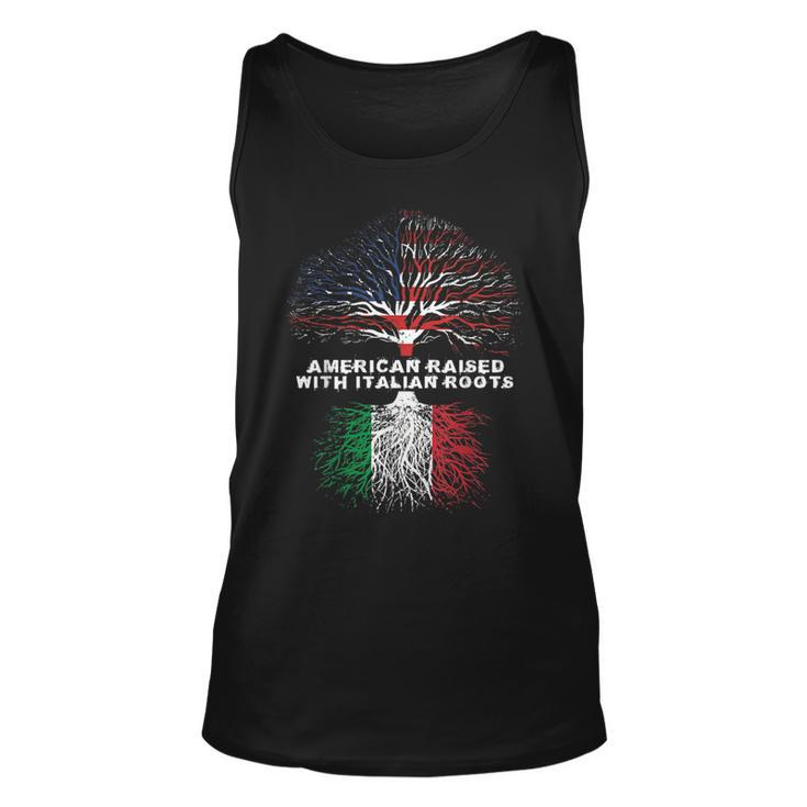 American Raised With Italian Roots Italy  Unisex Tank Top