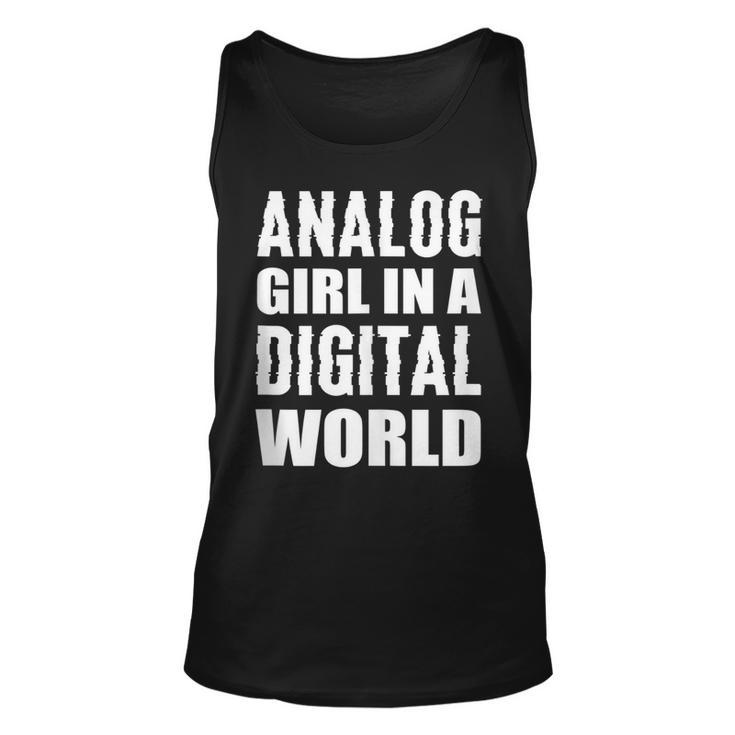 Analog Girl Logical Person  Unisex Tank Top
