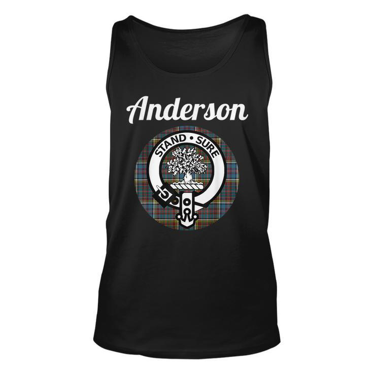 Anderson Clan Scottish Name Coat Of Arms Tartan Anderson Tank Top