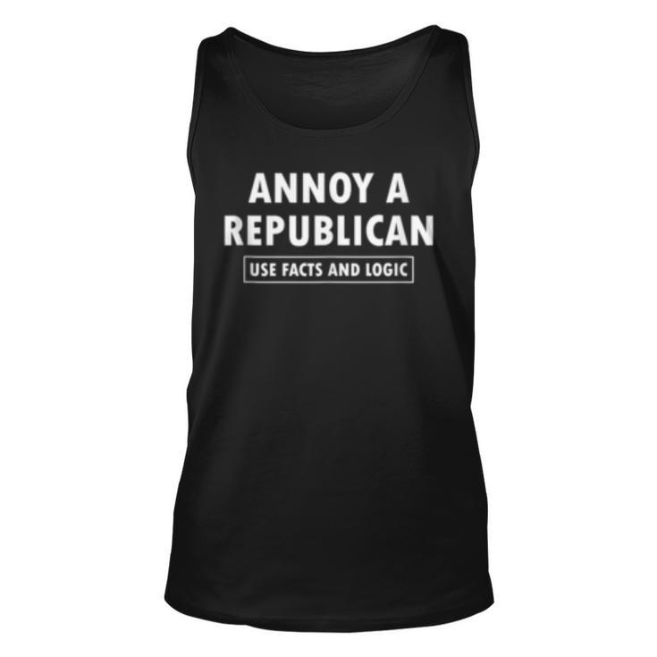 Annoy A Republican Use Facts Logic- Impeachment Trial Tank Top