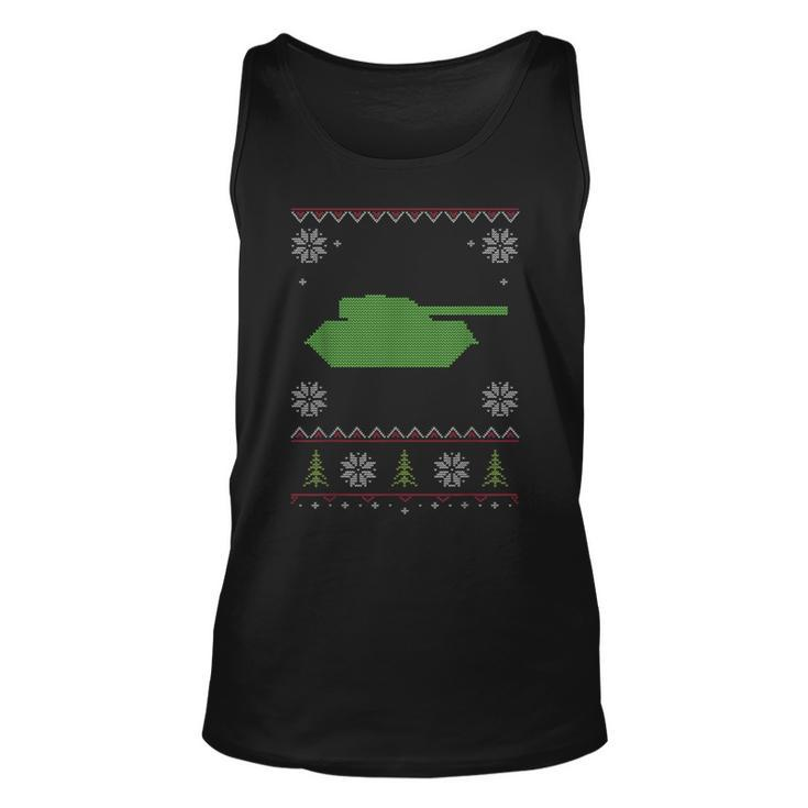 Army Tank Ugly Sweater Christmas Tank Top