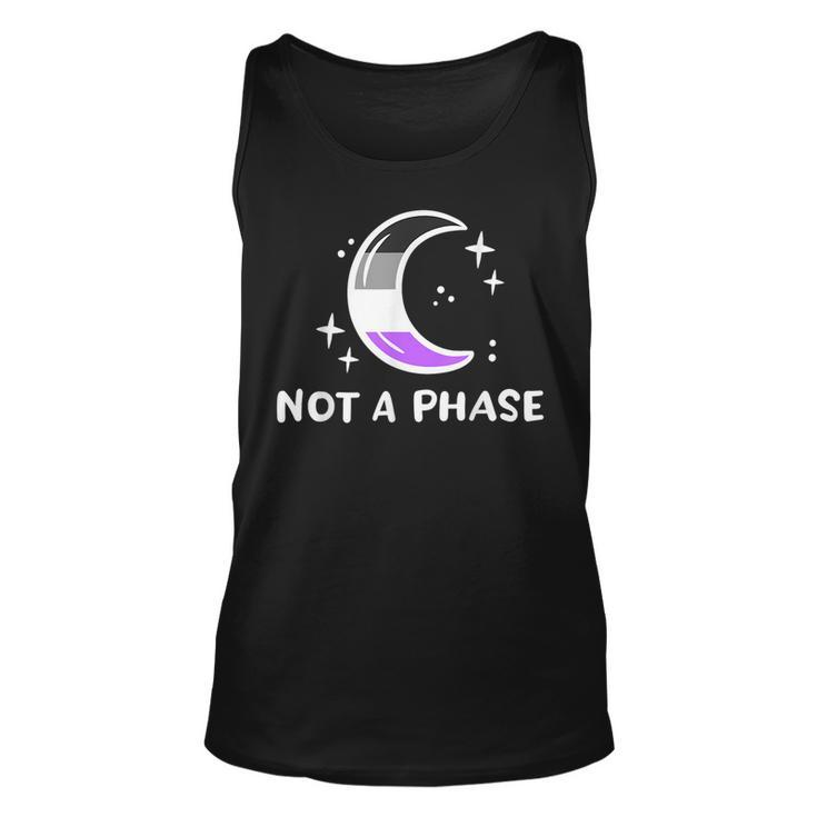 Asexual Pride Flag Funny Not A Phase Lunar Moon Ace Lgbtq  Unisex Tank Top