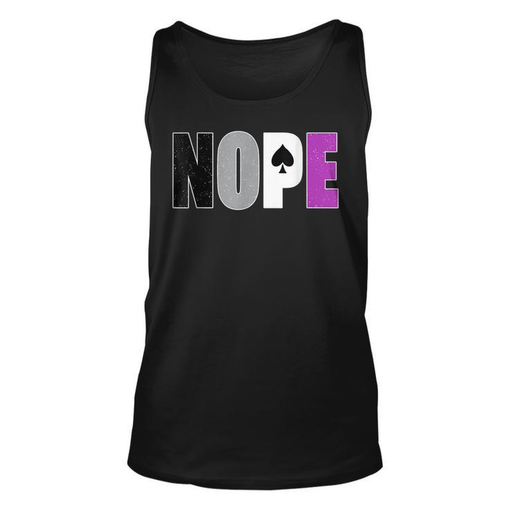 Asexual Pride Nope Ace Flag Asexuality Ally Lgbtq Month Unisex Tank Top