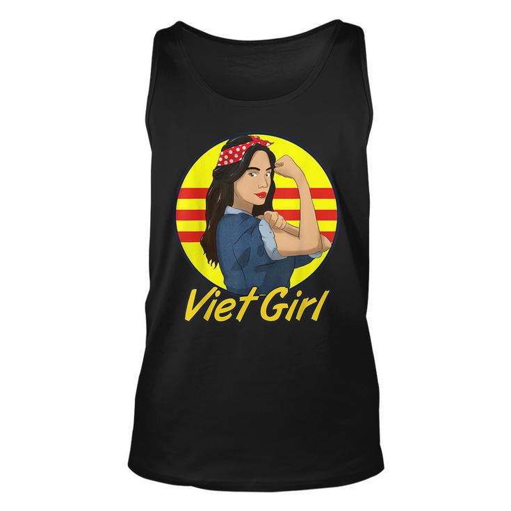 Asian Vietnamese Vietnam Woman Girl Proud Strong Bandana  Unisex Tank Top