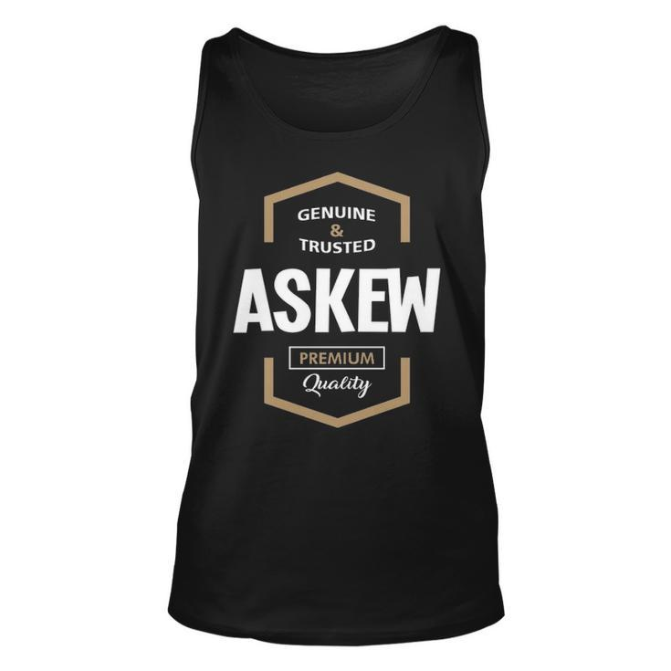 Askew Name Gift Askew Quality Unisex Tank Top