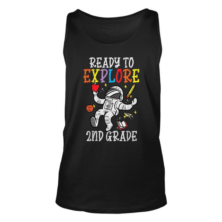 Astronaut Ready To Explore 2Nd Grade Second First Day School Tank Top