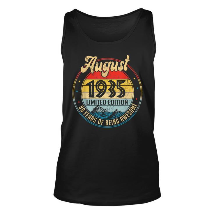 August 1935 Limited Edition 88 Years Of Being Awesome Unisex Tank Top