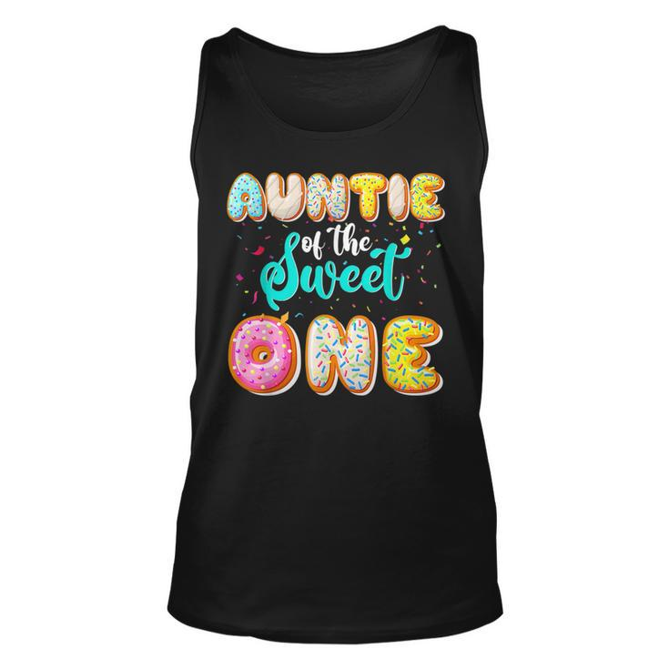 Auntie Of The Sweet One 1St Birthday Family Donut Birthday  Unisex Tank Top