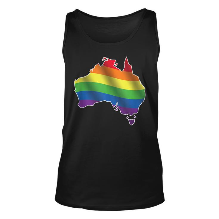Australia Gay Flag Lgbtq Homosexual Queer Lesbian Pride  Unisex Tank Top
