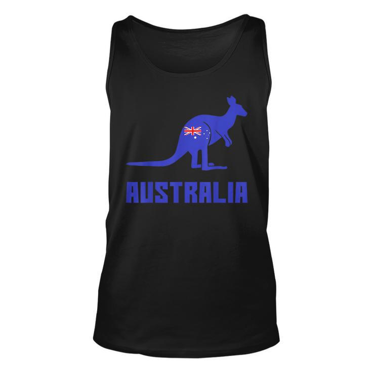 Australian Kangaroo Australia Flag Tourists Gift Idea  Unisex Tank Top