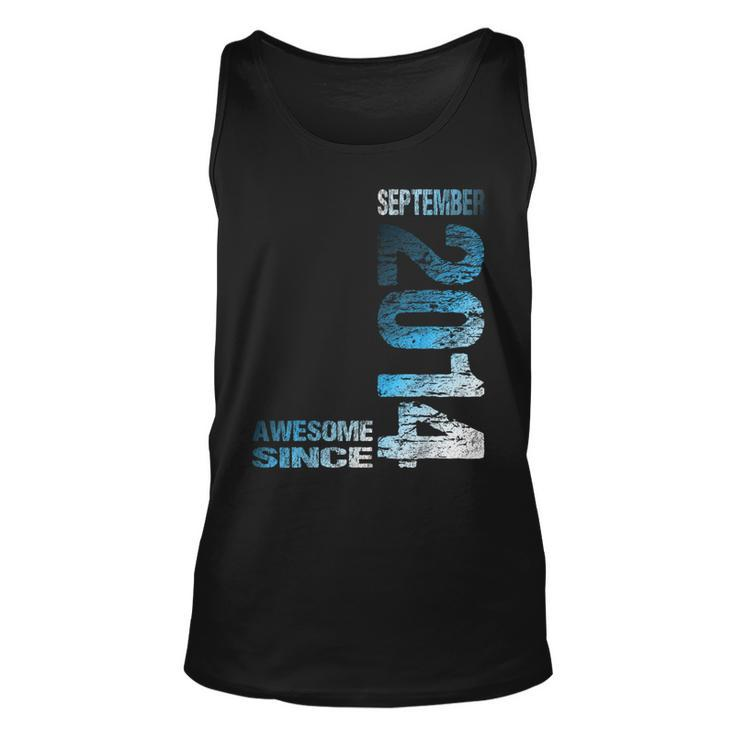 Awesome Since September 2014 9Th Birthday Born 2014 Tank Top
