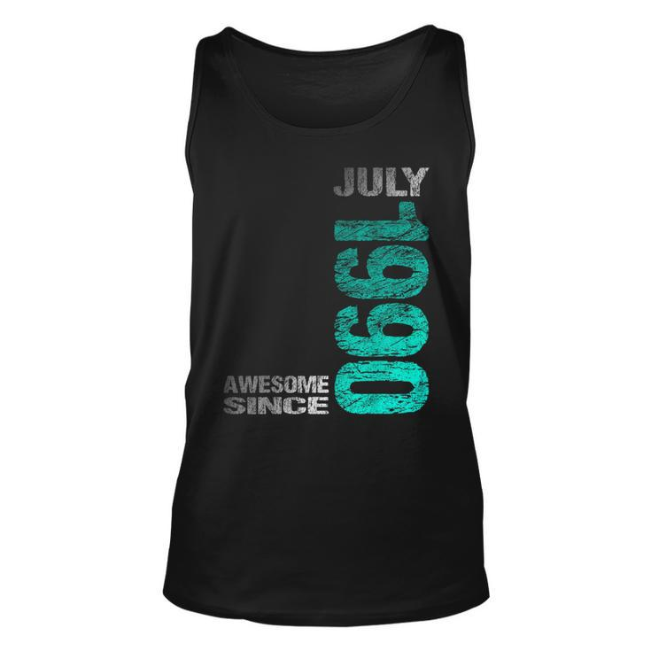Awesome Since July 1990 33Th Birthday Born 1990  Unisex Tank Top