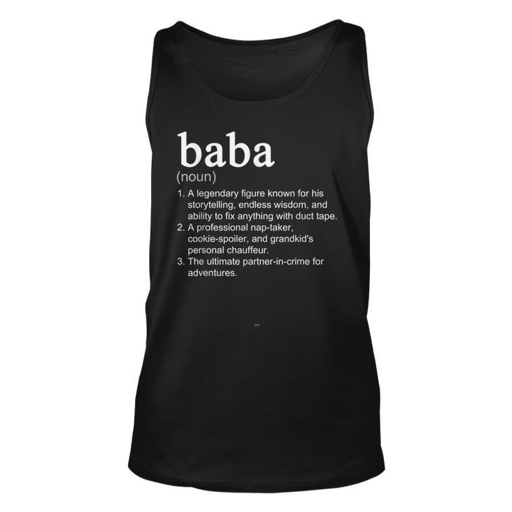 Baba Definition Funny Cool  Unisex Tank Top
