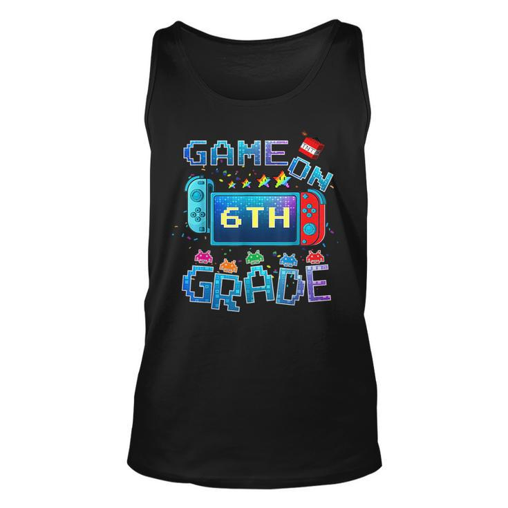 Back To School Game On 6Th Grade Funny Gamer Kids Boys Unisex Tank Top