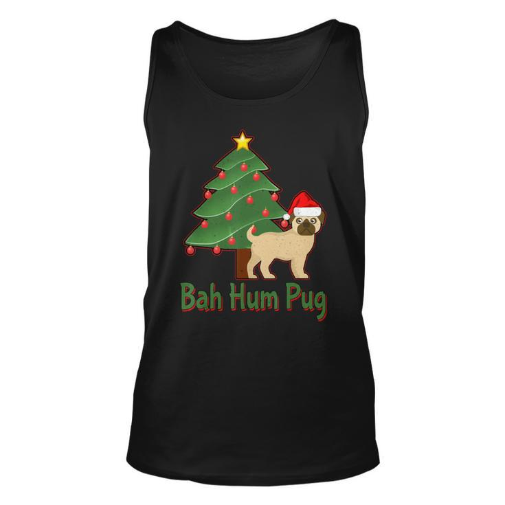 Bah Hum Pug Awesome Thanksgiving Gif Unisex Tank Top