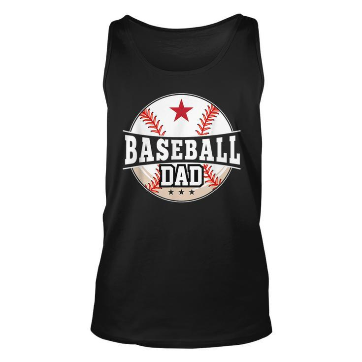 Baseball Dad For Dad Fathers Day Baseball Lovers Tank Top