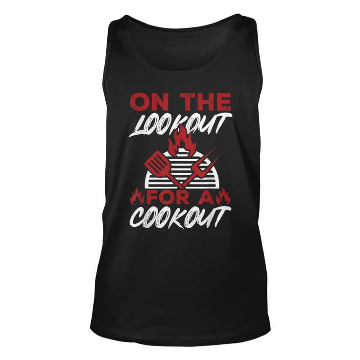 Bbq Barbeque On The Lookout For A Cookout Tank Top