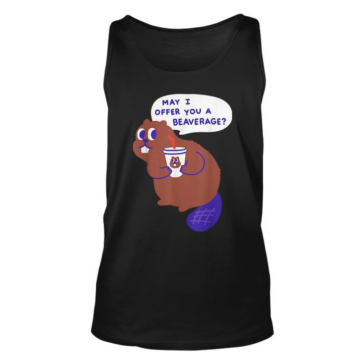 Beaver Offers A Beverage  Unisex Tank Top