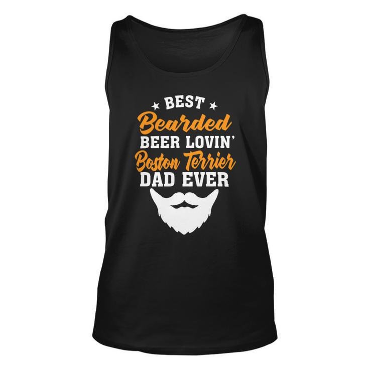 Beer Best Bearded Beer Lovin Saint Bernard Dad Funny Dog Lover Unisex Tank Top