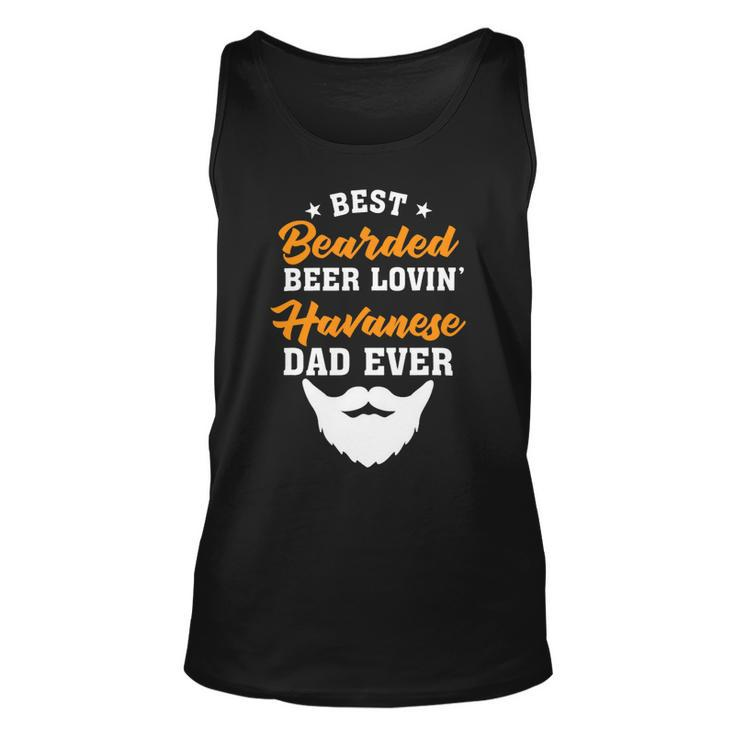 Beer Best Bearded Beer Lovin Shih Tzu Dad Funny Dog Lover Humor Unisex Tank Top