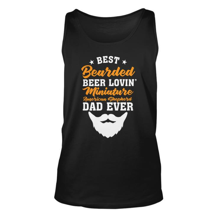 Beer Best Bearded Beer Lovin Staffordshire Bull Terrier Dad Unisex Tank Top