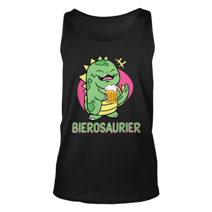 Beer Bierosaurier Saufen Beer Festival Men Sayings Dinosaur Beer_1 Unisex Tank Top