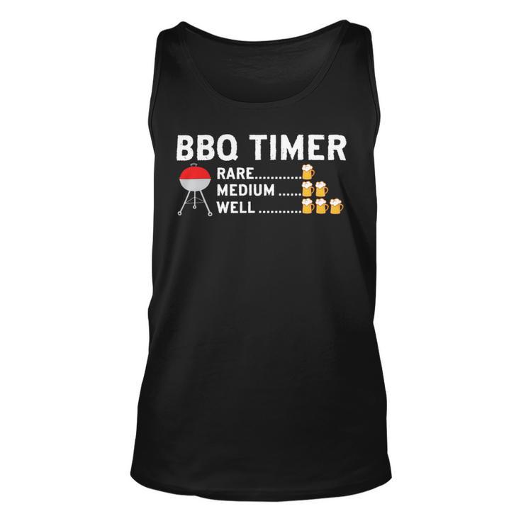 Beer Funny Bbq Timer Barbecue Beer Drinking Grill Grilling Gift Unisex Tank Top