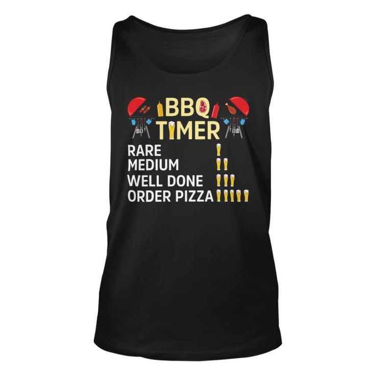 Beer Funny Bbq Timer Barbecue Grill Master Grilling Drinking Beer Unisex Tank Top
