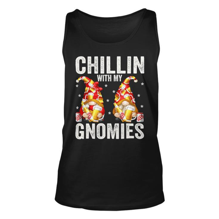 Beer Funny Beer Drinking Gnomes For Men Chillin With My Gnomies33 Unisex Tank Top