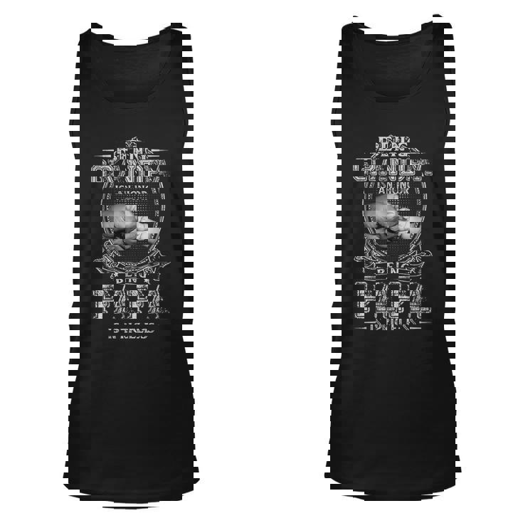 Being Grandpa Is An Honor Being Papa Is Priceless Father Day  Unisex Tank Top