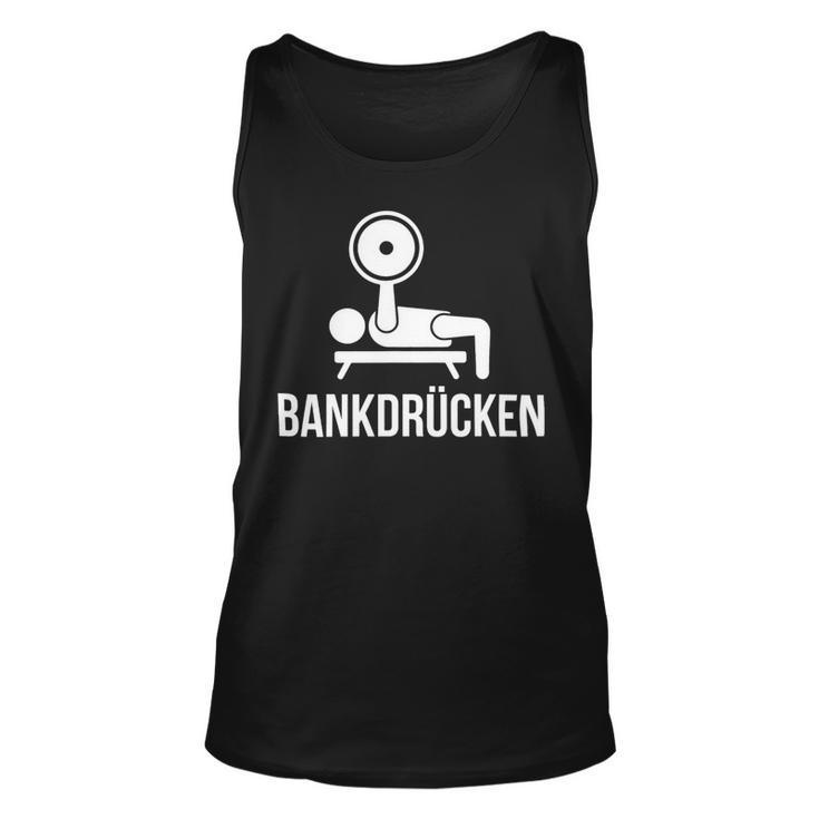 Bench Press Gym Weight Training Power Plan Chest Workout Unisex Tank Top