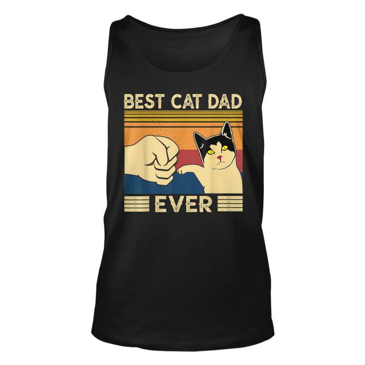 Best Cat Dad Ever  Vintage Cat Daddy Father Day Gifts Unisex Tank Top