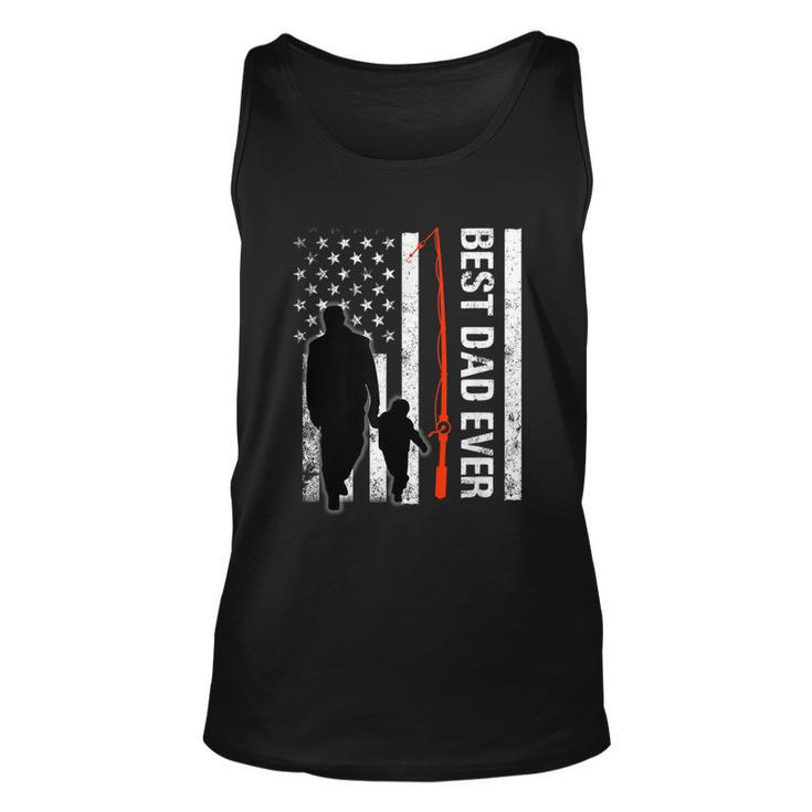Best Dad Ever American Flag Best Gifts For Dad Love Family  Unisex Tank Top