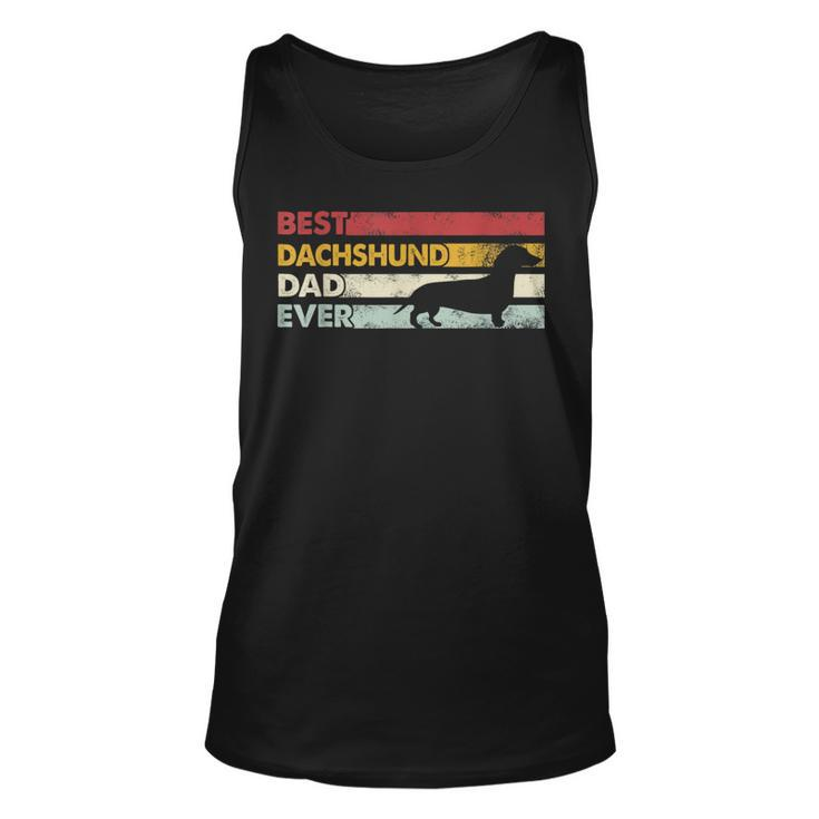 Best Dog Dad Ever - Father Wiener Sausage Dog Dachshund  Unisex Tank Top