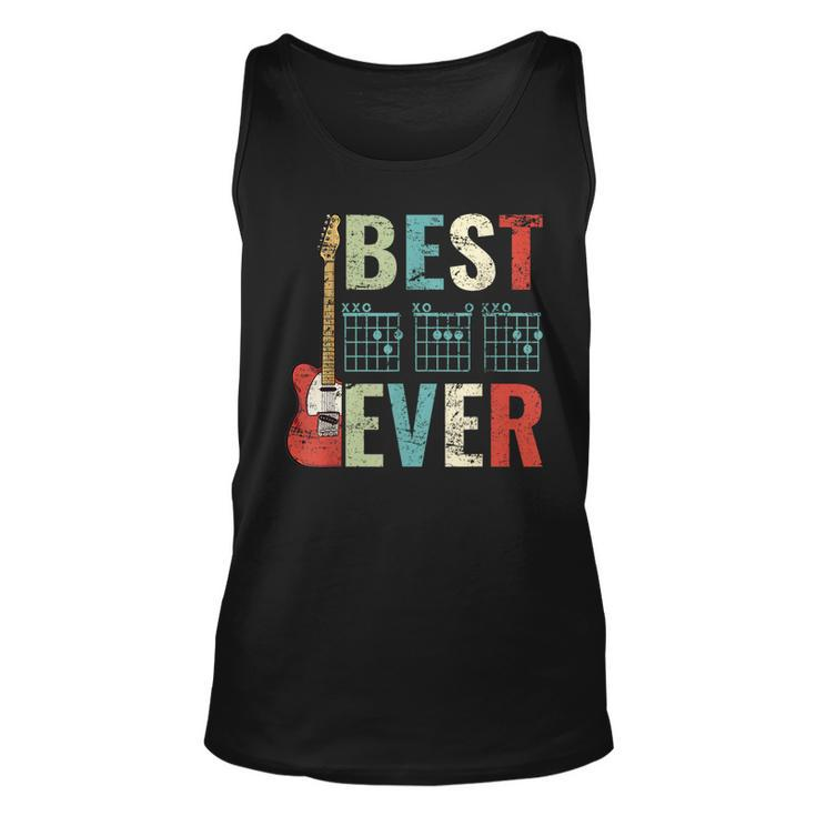 Best Guitar Dad Ever Guitar Chords For Guitar Lovers  Unisex Tank Top